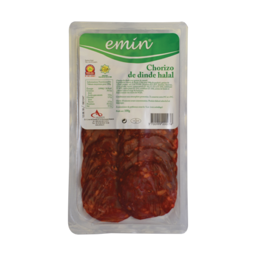 Chorizo de dinde Halal 100gr EMIN