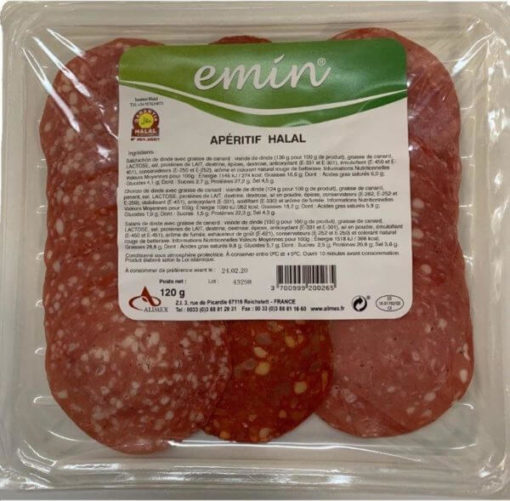 Chorizo de dinde Halal 100gr EMIN