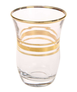 Verres à thé doré 6pc PASABAHCE
